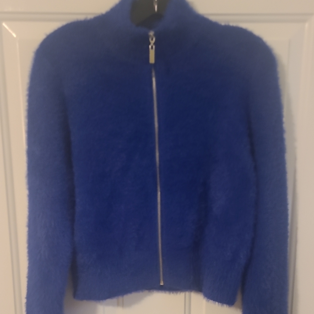 Sincerely Jules Vibrant Blue Teddy Jacket